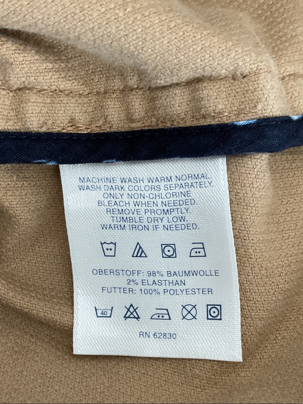 Lands' End Camel Corduroy Blazer Women’s Size 12 | flawed - Picture 10 of 11